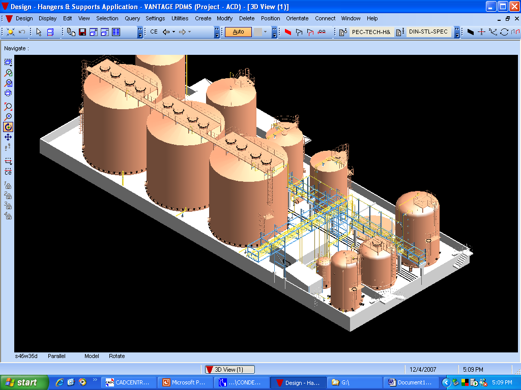 ISO view of the Tank Farm Layout 2